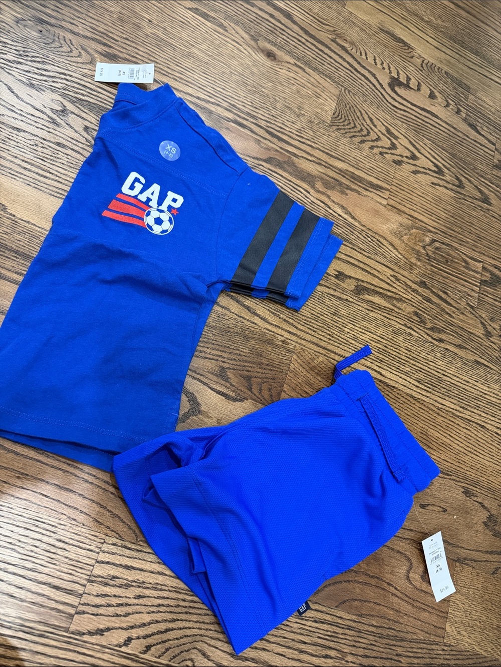 GAP Royal Blue Soccer Graphic Tee & Matching Shorts